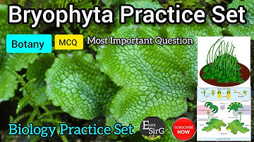 Bryophytes mcq | Bryophytes practice set | Bryophyta Question
