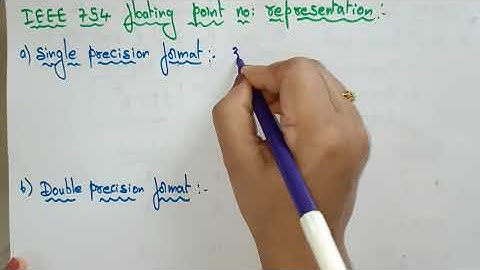 lec 10| Floating point representation|Digital Logic|By BhanuPriya