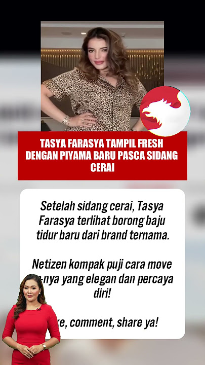 Move On Elegan, Tasya Farasya Borong Koleksi Victoria Secret Usai Cerai