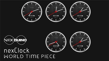 nexClock | Real time world clock on Nexduino (Arduino Based) using internet ethernet.
