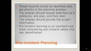 Chapter 4 Pre-Incident Safety