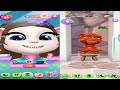 My Talking Tom 2 vs My Talking Angela 2 Gameplay Android ios