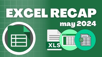 May 2024 Excel Recap‼️ #excel #exceltips #googlesheets #spreadsheet #tutorial