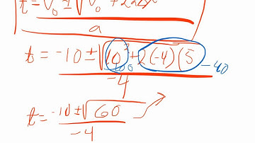 Ball rolling up ramp quadratic example