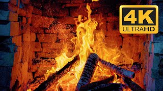 Beautiful Fireplace Burning Video for TV 🔥 4K Relaxing Fireplace 3 Hours & Crackling Fire Sounds