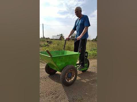 Самодельная садовая бензотачка. - YouTube