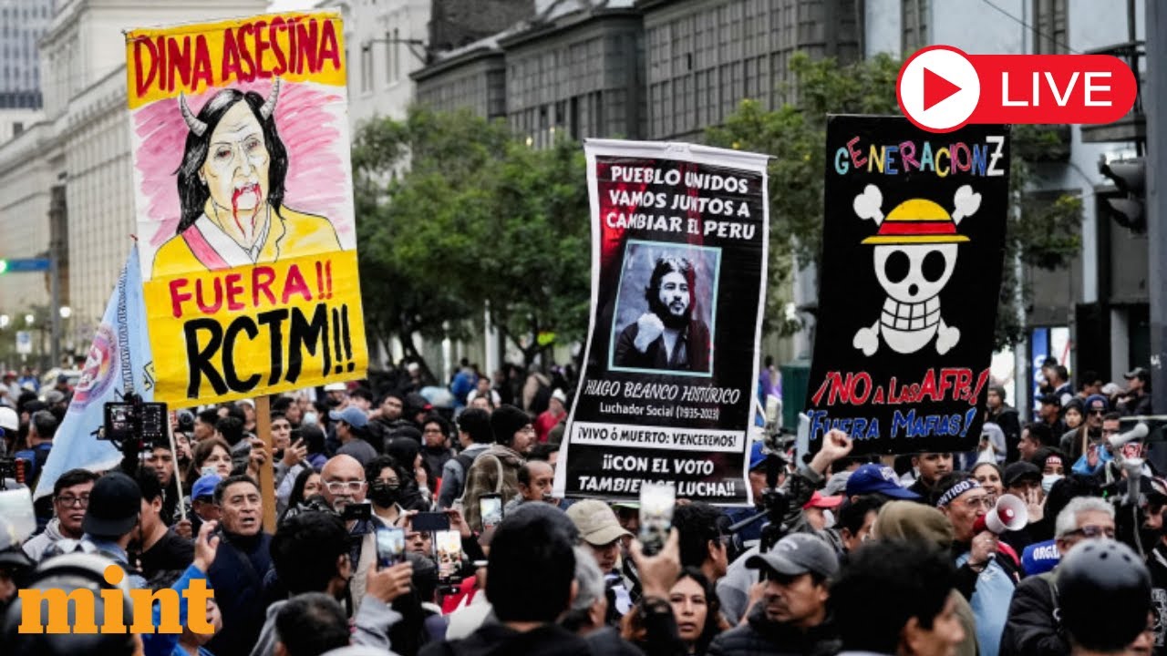 Peru Protest LIVE: Clash Between Protesters And Police In Lima | Gen Z Protest In Lima | Peru