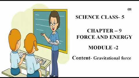 SCIENCE I FORCE & ENERGY I LECTURE-2 I VIDEO-8 I CLASS-5