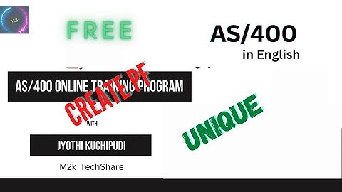6. How to Create a Physical File and Unique Key on AS/400...IN ENGLISH!