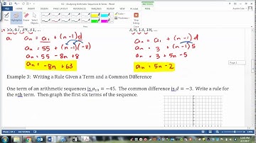 8 2   Analyzing Arithmetic Sequences & Series VIDEO