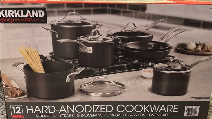  MICHELANGELO Hard Anodized Cookware Set, 10-Piece Pots