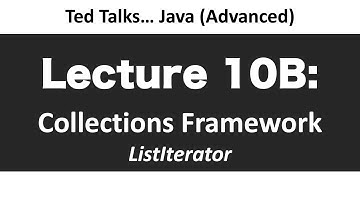 CSCI2120 - Lecture 10B:  Collections - ListIterator interface