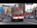 Autogr astra cormach vvf di ancona in emergenza  italian fire brigade crane truck in emergency