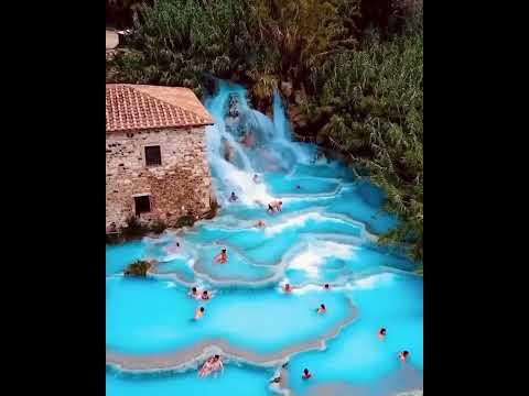 Wonderful springs in Manciano, Italy. The springs are curative & also wonderful for pleasure. Try it