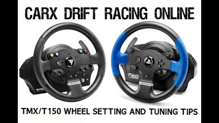 CarX Drift Racing Online Wheel Settings! SMOOTHEST Thrustmaster TMX / T150 Settings + Tuning Tips!