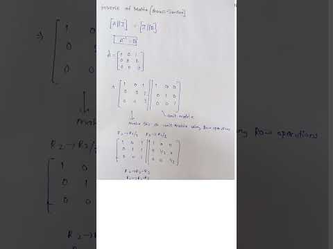 Inverse of Matrix(Gauss