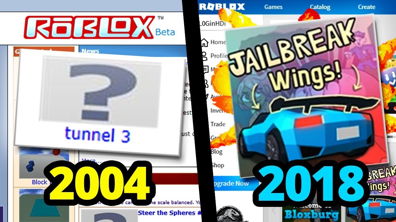 History Of Roblox 2004 2018 Youtube - play 2004 roblox in 2018