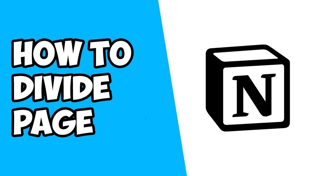 how-to-divide-page-in-notion-youtube
