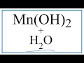 Manganese Management and Impact Assessment