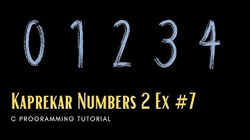 C Numbers 07: Show all kaprekar numbers less than 1000 [C Programming]