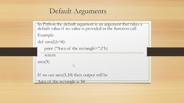 12th computer science - chapter7 - function arguments in python