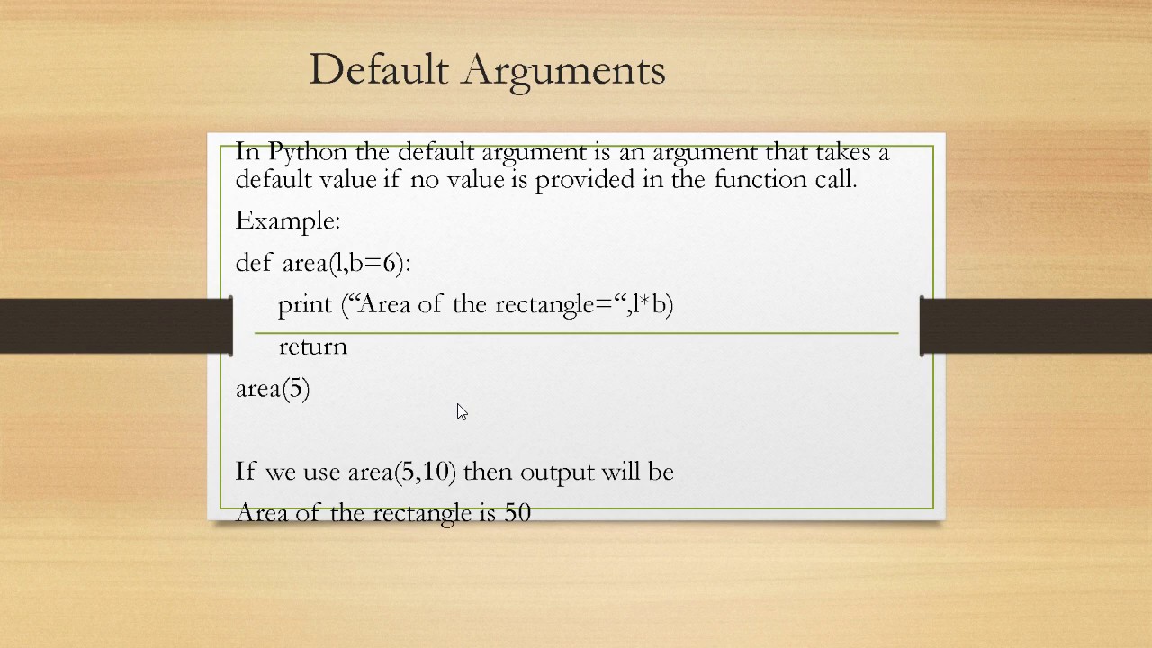 12th computer science - chapter7 - function arguments in python - YouTube