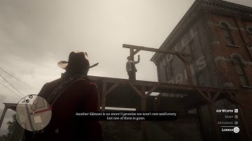 Red Dead Redemption 2 Otis Skinner hanging