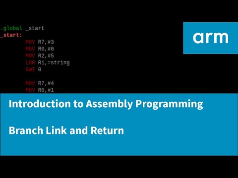 Introduction To Assembly Programming With ARM - Branch With Link Register And Returns