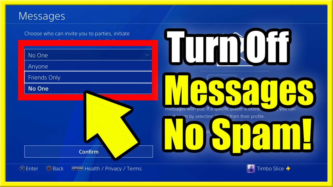 spade Haiku salat How to TURN OFF ALL Messages on PS4 & Stop Spam Messages (Fast Method!) -  YouTube