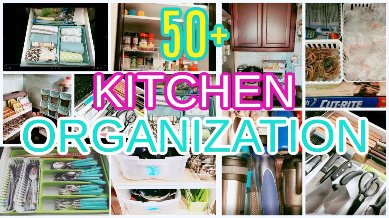 50+ EASY KITCHEN ORGANIZATION IDEAS ~ DOLLAR TREE ORGANIZERS - YouTube