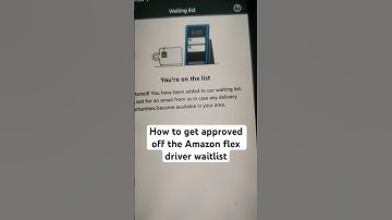 How to get off Amazon flex waitlist #amazonflex #waitlist #deactivate #gigdriver