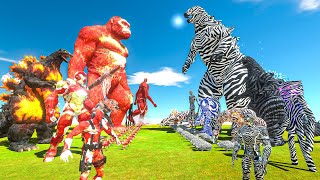 What If Zebra Venom War  Fire x Burning Godzilla x Kong vs Zebrotoxin x Godzilla 2014 + SpiderMan