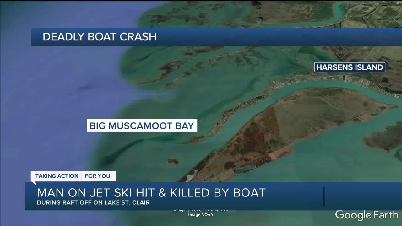 Man on jet ski hit and killed by boat on Lake St. Clair YouTube