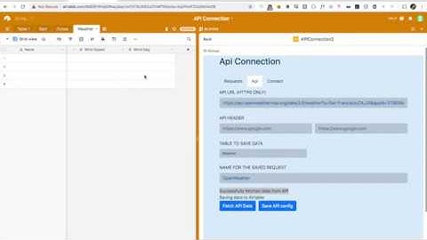 How to populate Airtable with data from any API (OpenWeather)
