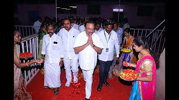 MP Magunta garu entry to JALSA 2023 event-Sri Saraswathi Junior College