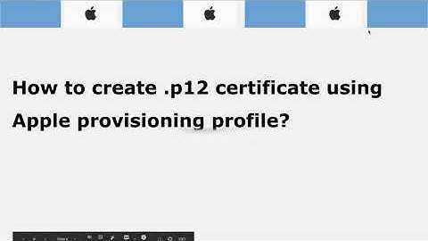 How to create .p12 certificate using Apple provisioning profile
