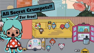 Toca Life World | How to get ALL the Secret Crumpets for FREE!!