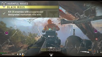 Kill 35 Enemies With A Suppressed Marksman Rifle With 3M Distance | Harmful Waves