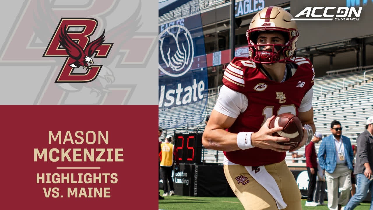 Boston College QB Mason McKenzie Highlights vs. Maine