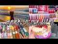 WEEK IN MY LIFE: bbw semi-annual sale, room organization, what's in my beach bag, & chit chat grwm!