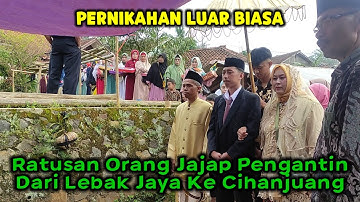 Pernikahan Viral Ratusan Orang Mengiringi Jajap Pengantin Di Cihanjuang Desa Pangeureunan Limbangan
