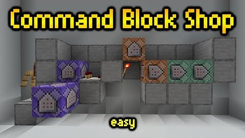 EASY Command Block Shop #minecraft