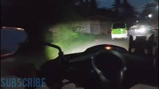 Vlog perjalanan malam hari pulang dari bandung