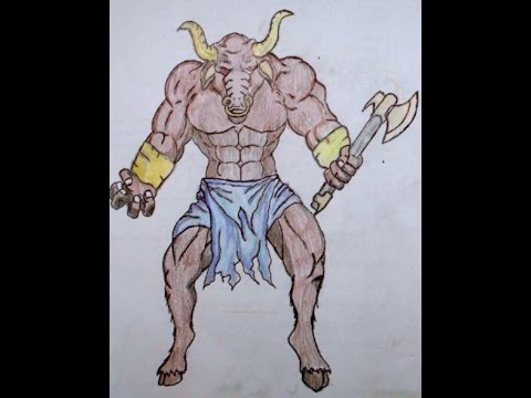 minotauro desenho watch drawing videos youtube