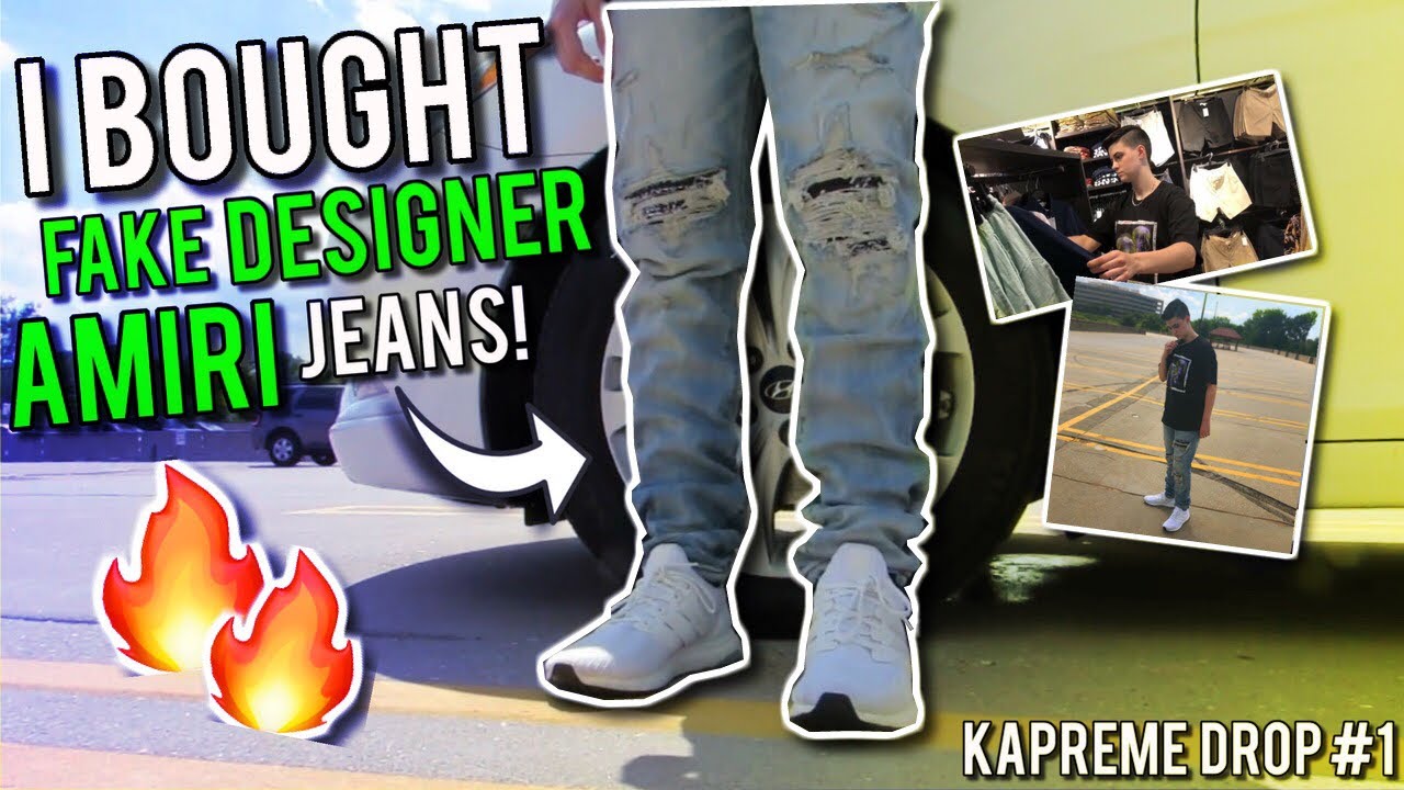 I BOUGHT DESIGNER JEANS! RETAIL FOR $1000+) KAPREME DROP #1 - YouTube