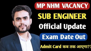 NHM Sub Engineer Exam Date Out | MP NHM Sub Engineer Vacancy 2022 |Mp NHM Sub Engineer Crash Course