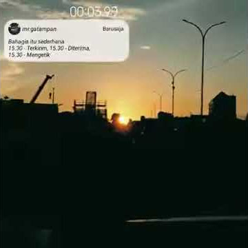 Matahari di sore hari