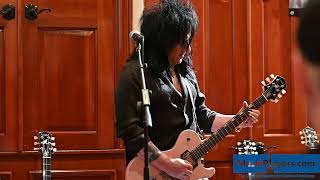 Steve Stevens warms up a bit for Eastchester Music's Knaggs event.