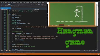Hang Man game using C++ screenshot 3