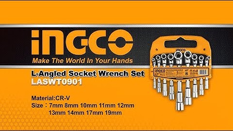 INGCO L Angled socket set LASWT0901